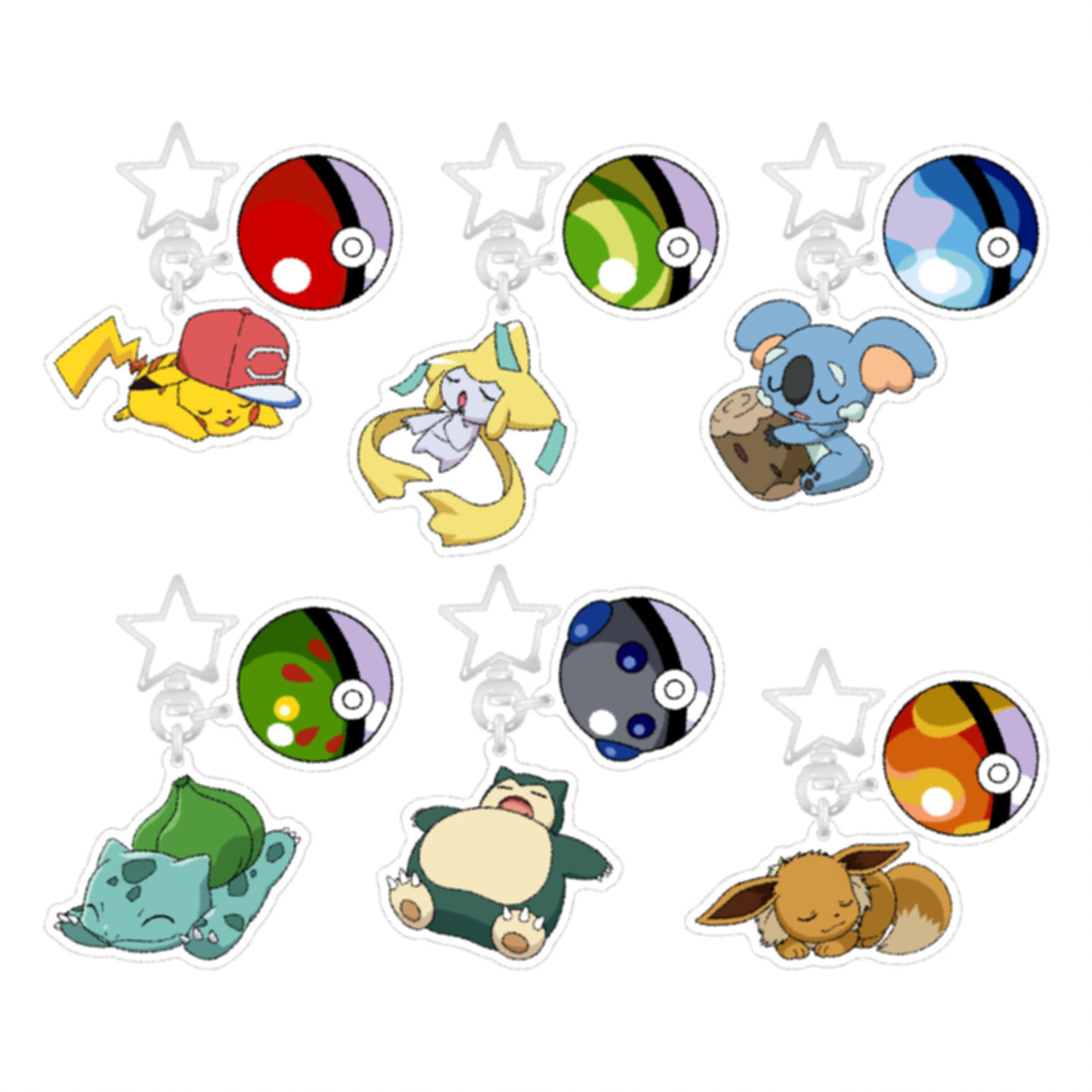 Pokemon anime keychain