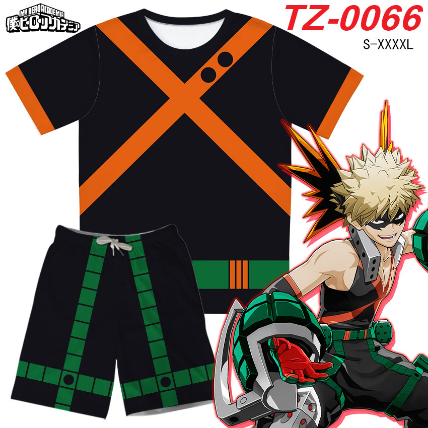 My Hero Academia anime T-shirt+shorts