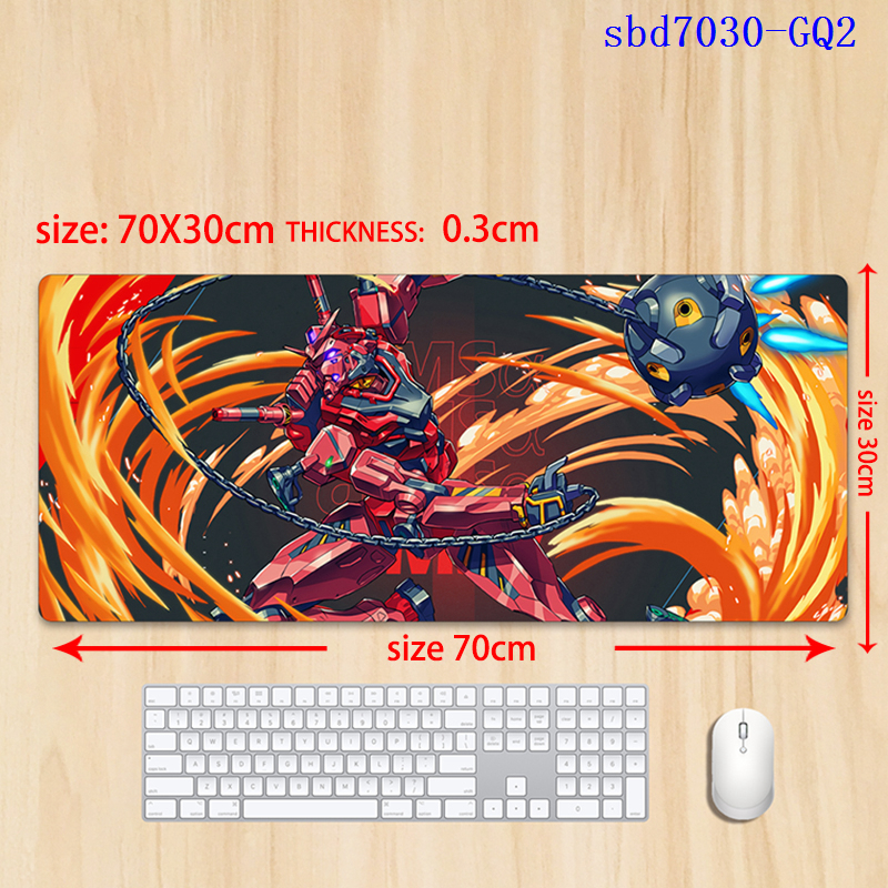 Gundam anime mouse pad 70*30*0.3cm（lockrand）