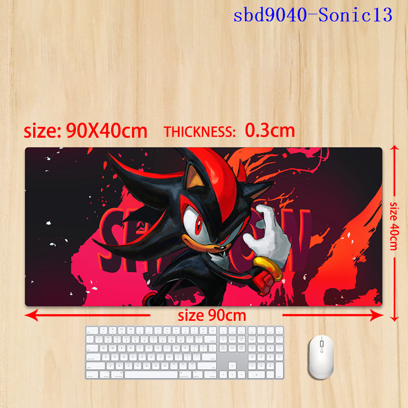 Sonic anime mouse pad 90*40*0.3cm（lockrand）