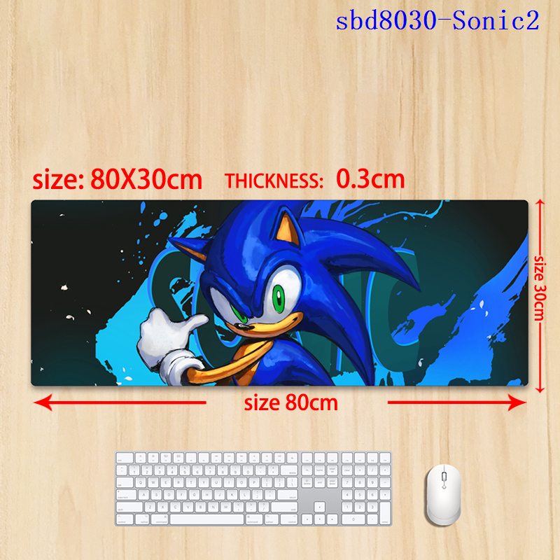 Sonic anime mouse pad 80*30*0.3cm（lockrand）