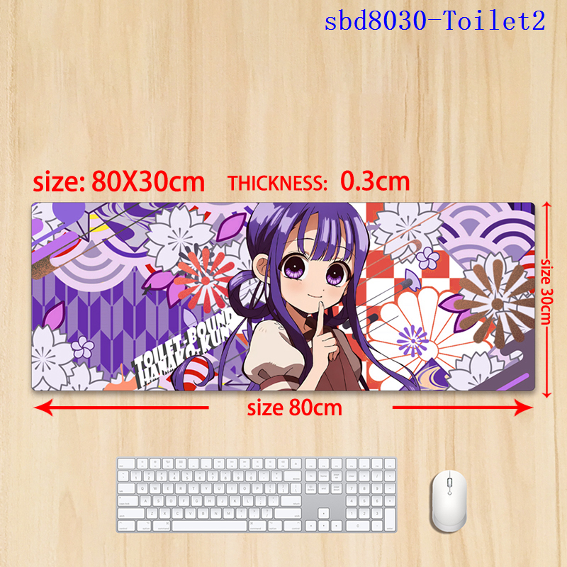 Toilet-bound hanako-kun anime mouse pad 80*30*0.3cm（lockrand）