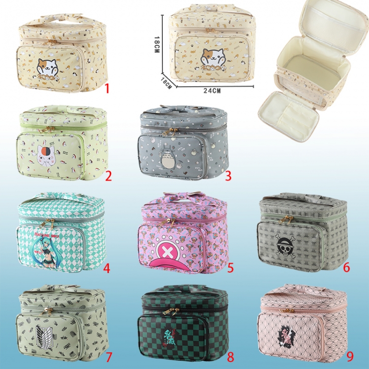 One Piece anime PU makeup bag
