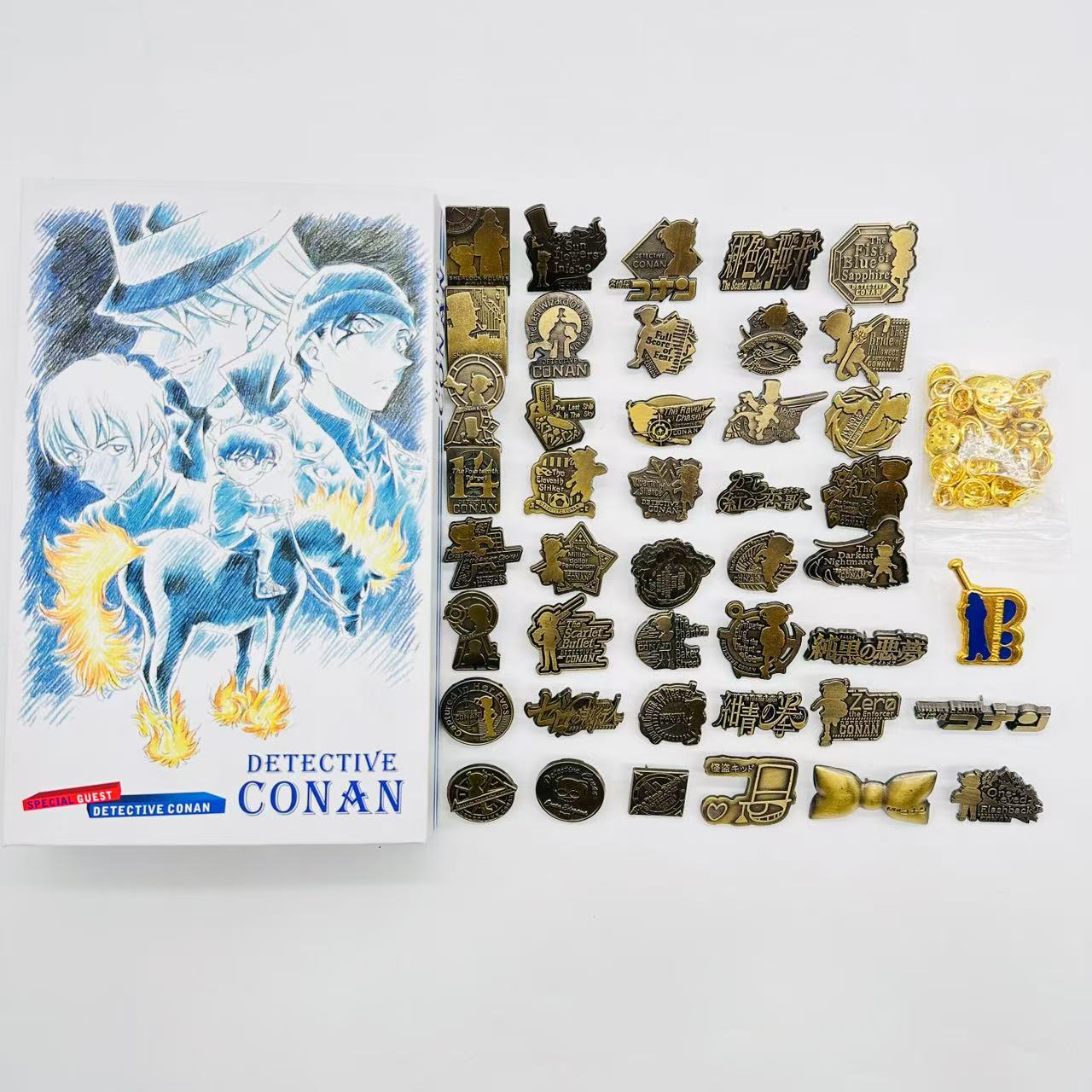 Detective Conan anime pin 43pcs a set