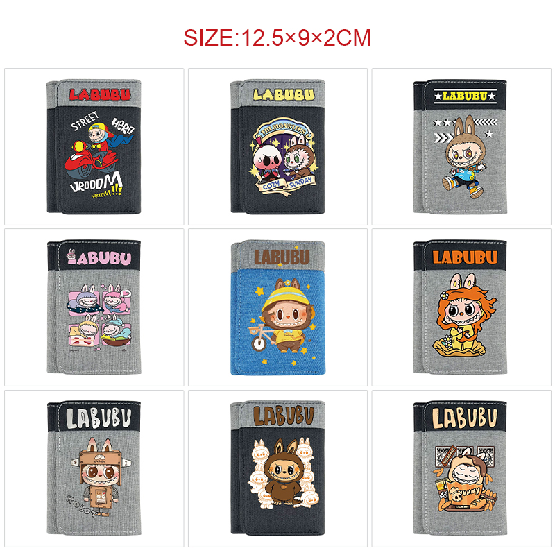 Labubu anime wallet