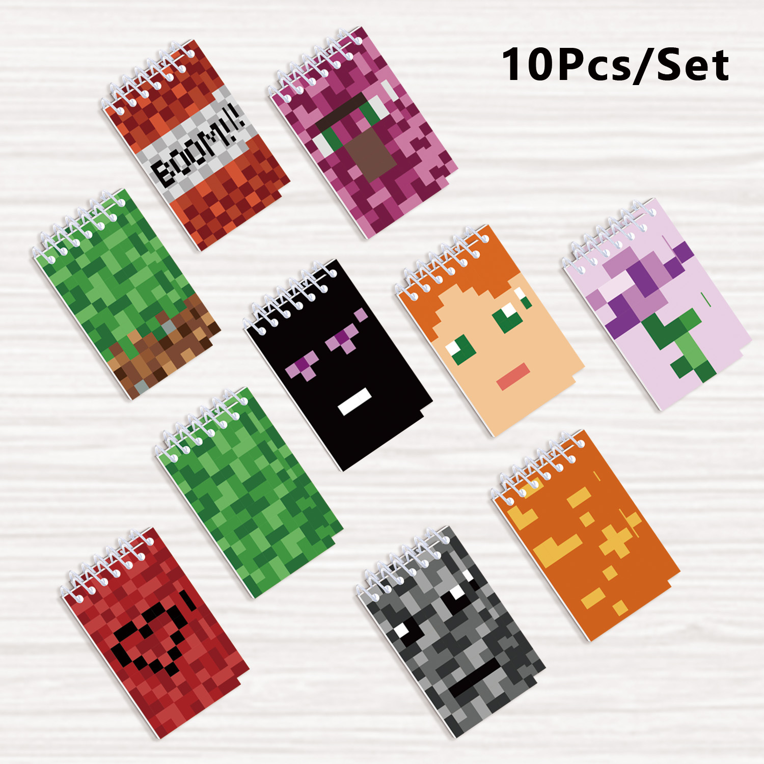 Minecraft anime notebook 6*10cm 10pcs