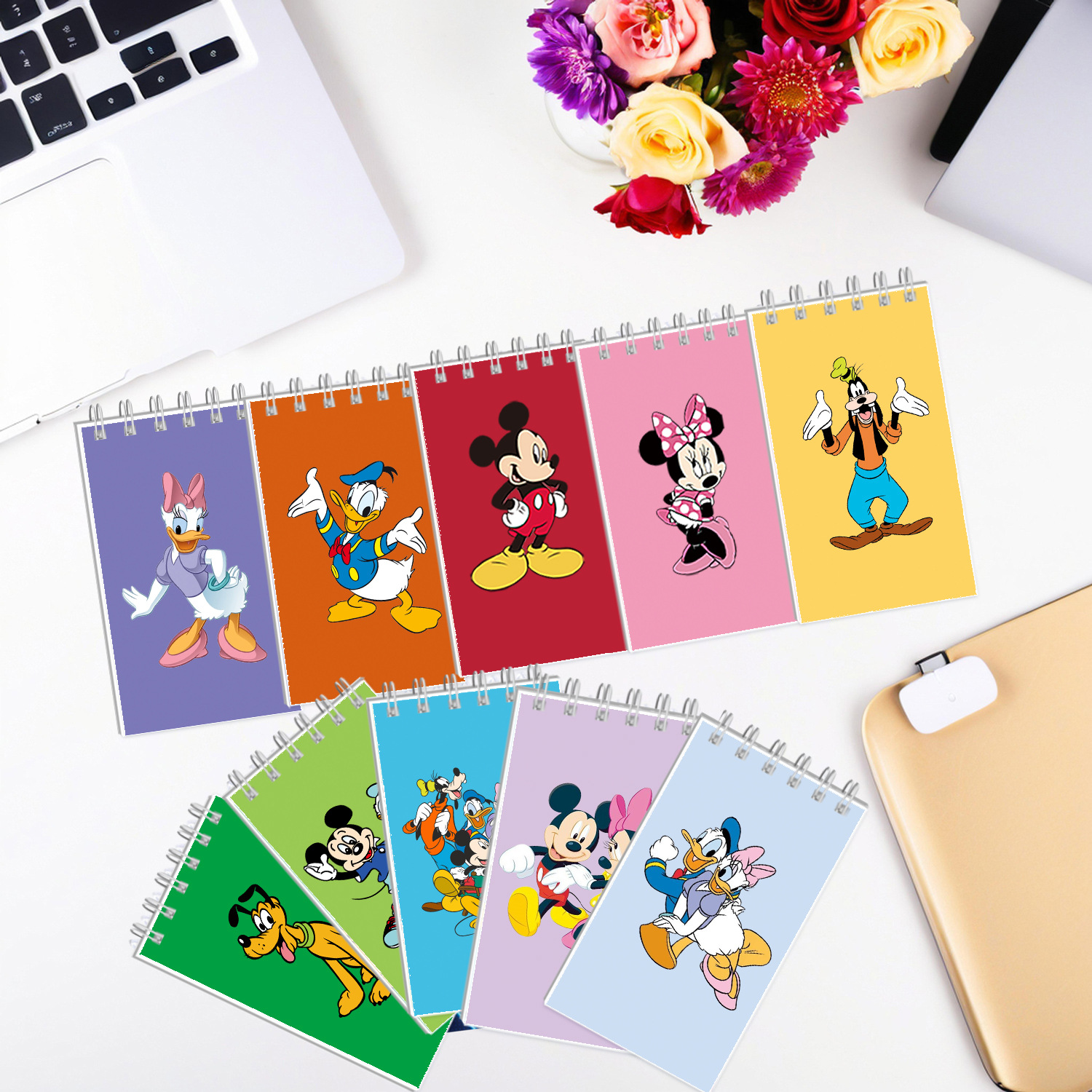 Disney anime notebook 6*10cm 10PCS