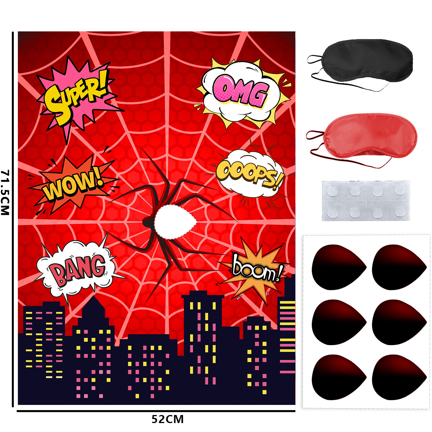 spider man anime poster sticker game set