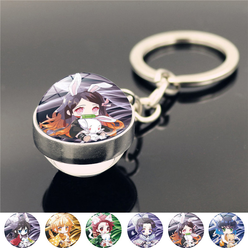 Demon slayer kimets anime keychain