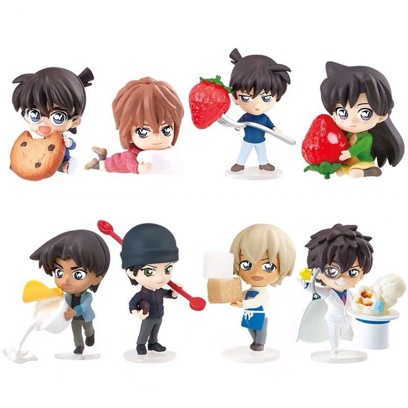 Detective Conan anime figure 6cm 8pcs a set