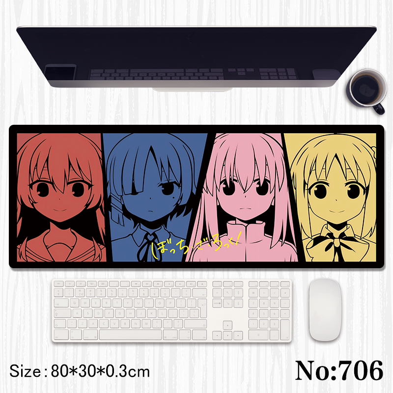 Bocchi the rock anime mouse pad 80*30*0.3cm