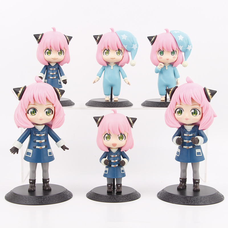 SPY×FAMILY anime figure 10-14cm 6pcs a set in bags