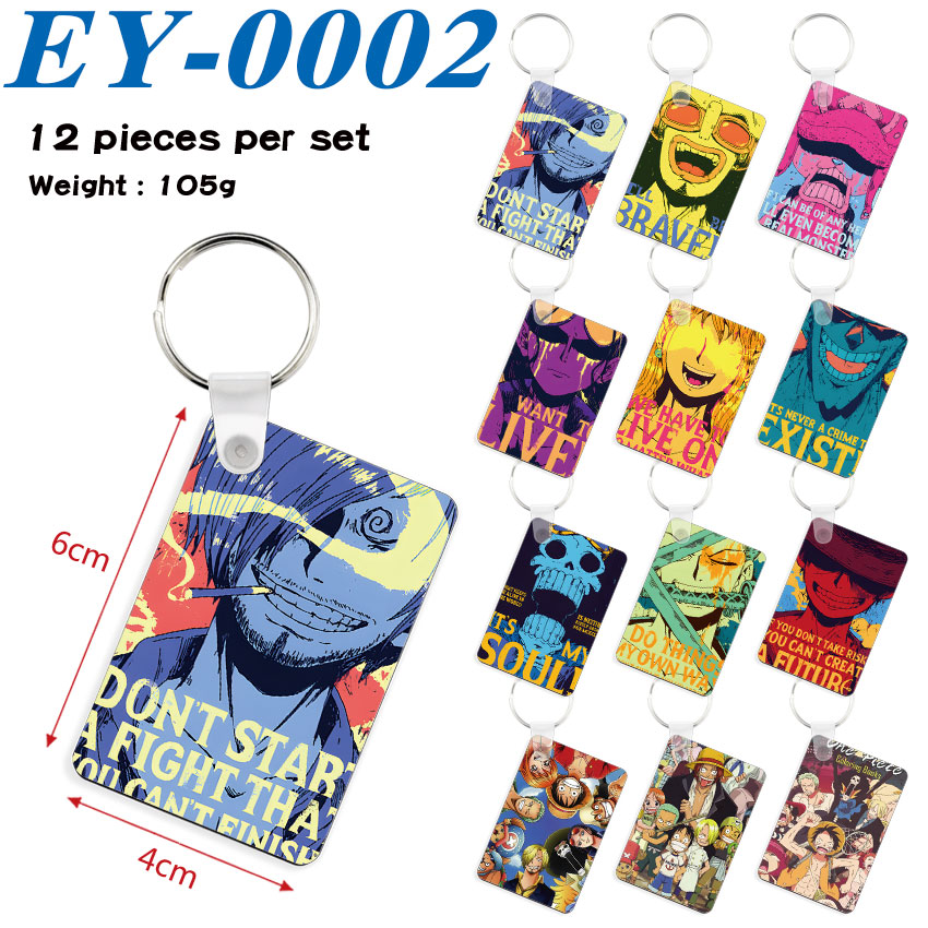 One Piece anime keychain 12 pcs a set