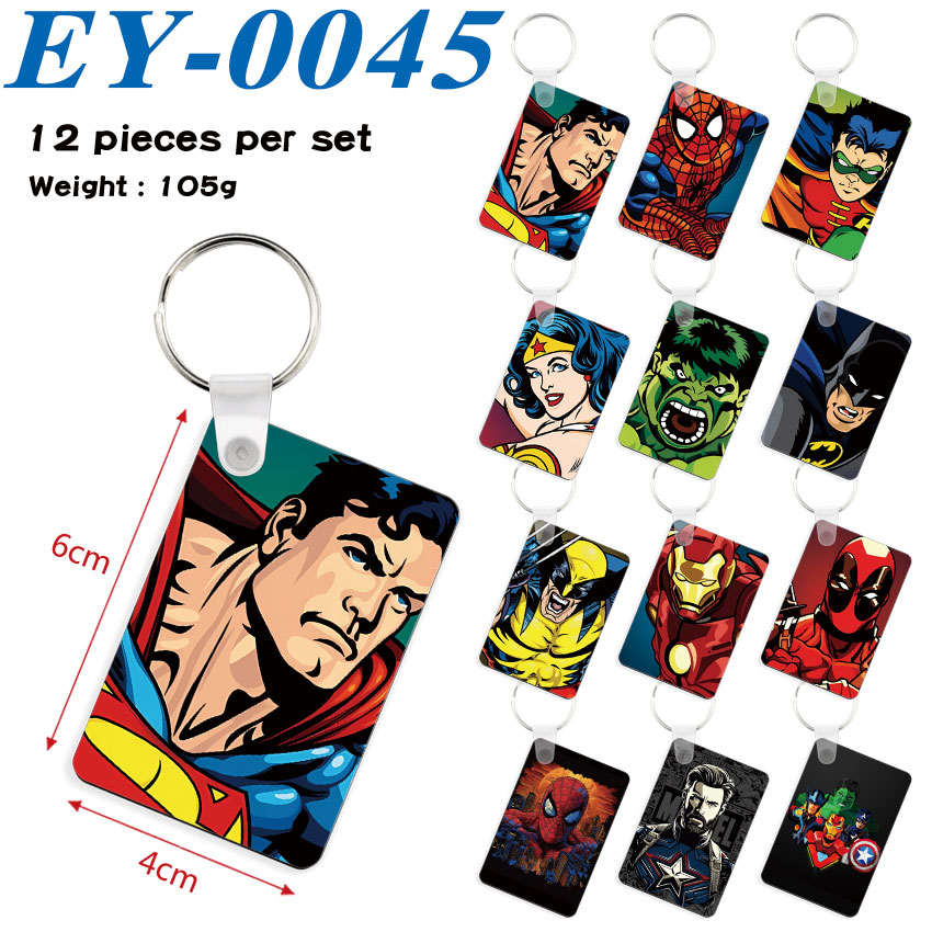 Avengers anime keychain 12 pcs a set