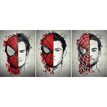 spider man anime 3D stereoscopic poster raster gradient painting (core 29.5*39.5m)