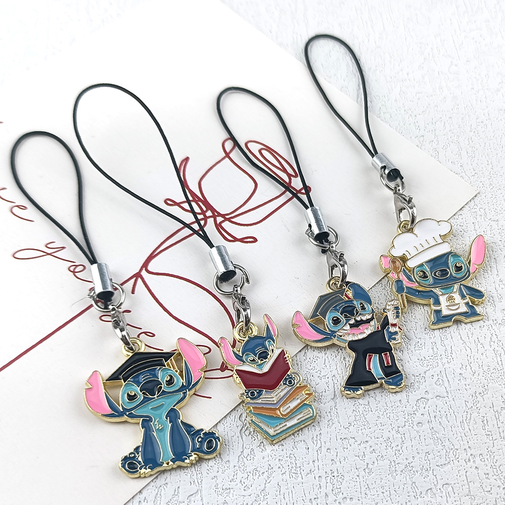 stitch anime keychain