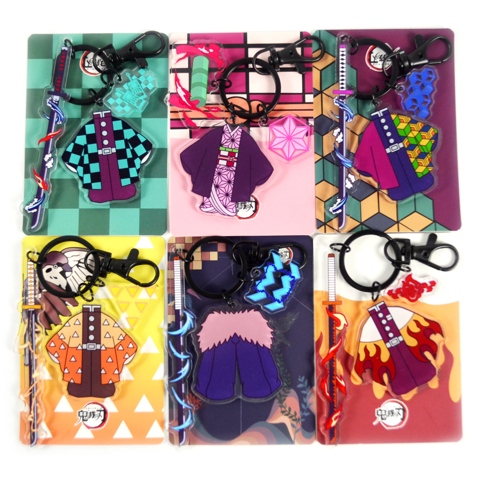 Demon slayer kimets anime keychain