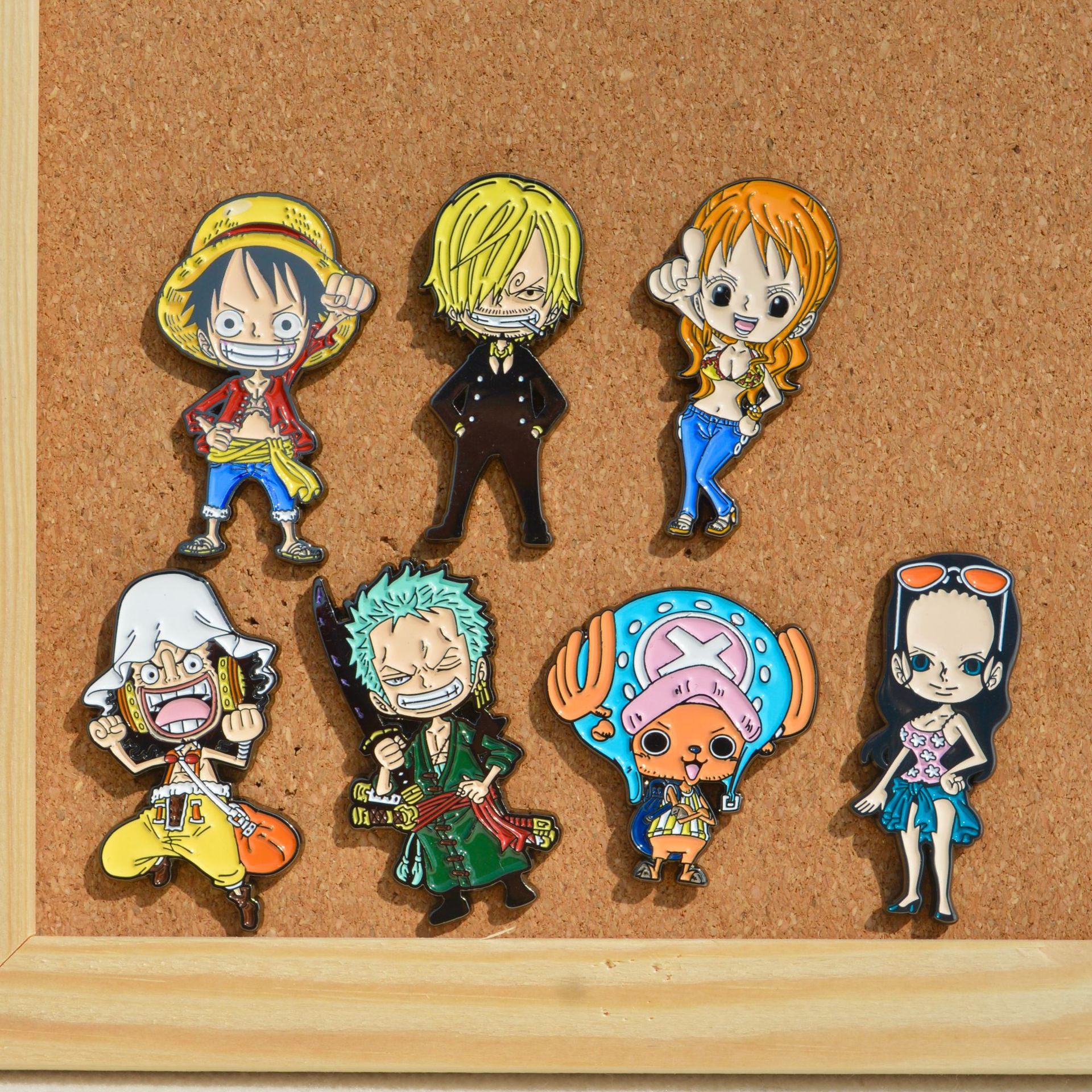One Piece anime pin 2pcs a set