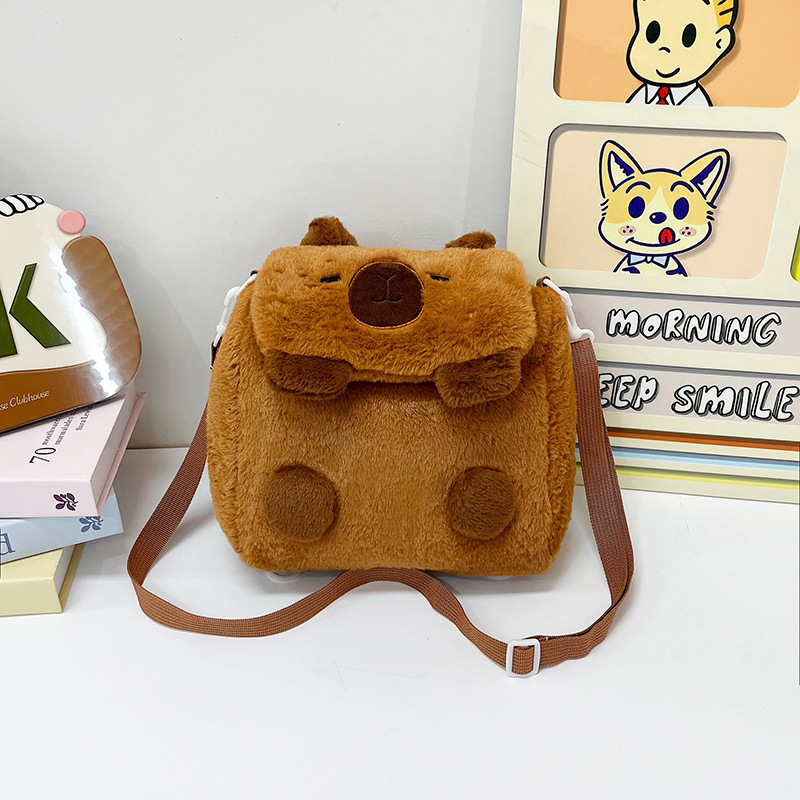 Capybara anime plush shoulder bag 32*27*11cm
