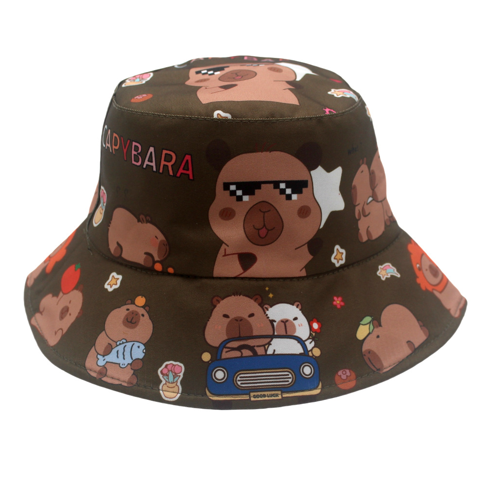 Capybara anime hat kid