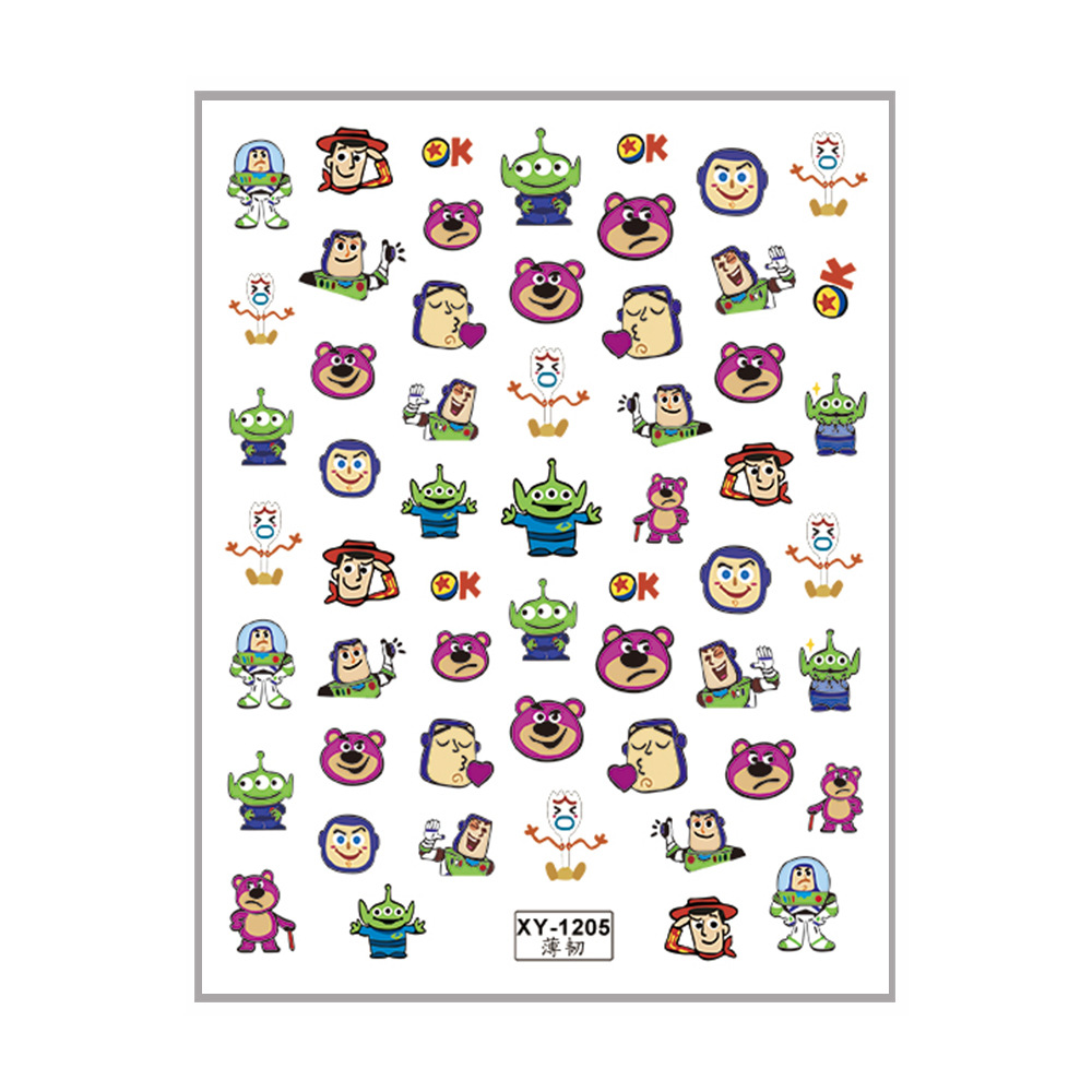 Toy Story anime 3D nail sticker