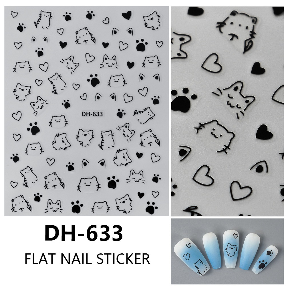 hello kitty anime 5D relief nail sticker