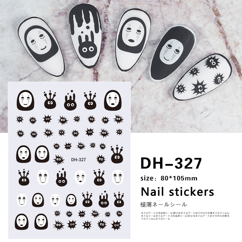 Spirited Away anime 3D nail sticker