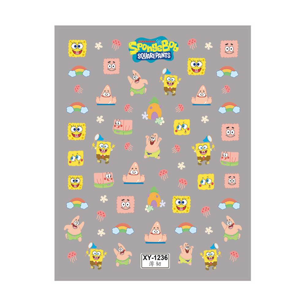 SpongeBob anime 3D nail sticker