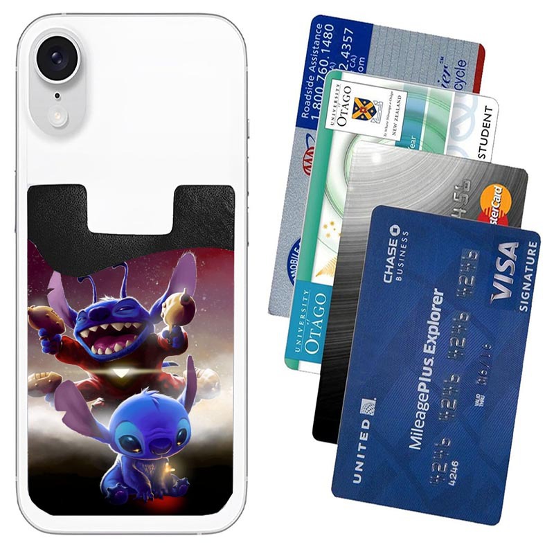 stitch anime mobile phone back cover card holder 9.7*6.6*1.0cm