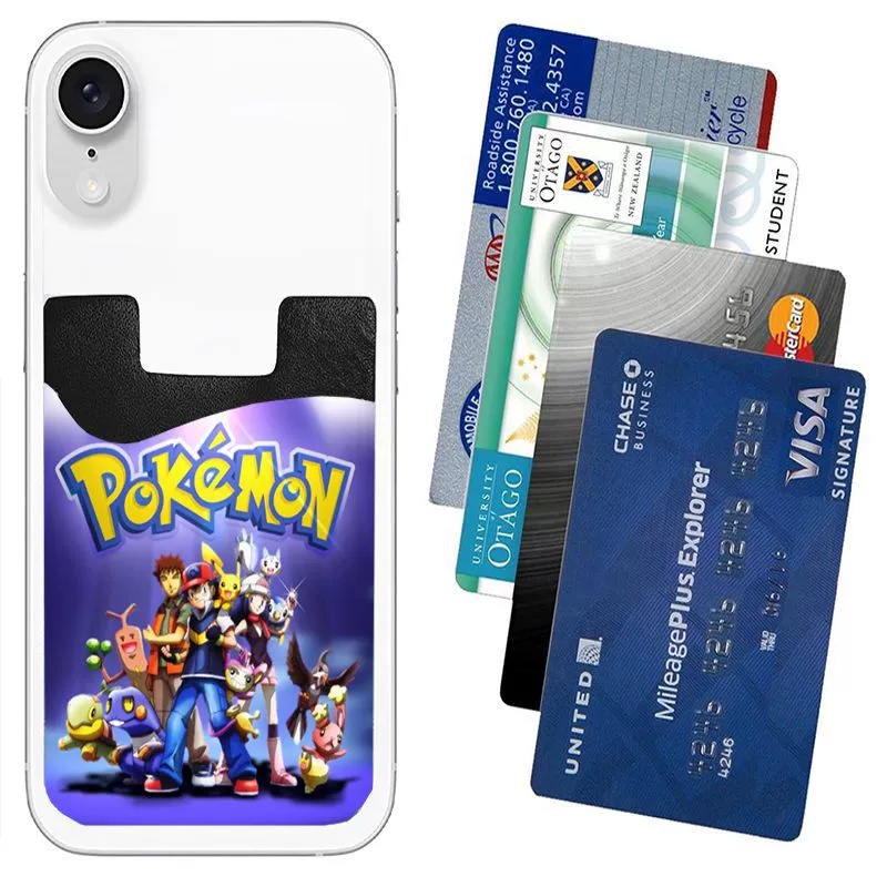 Pokemon anime mobile phone back cover card holder 9.7*6.6*1.0cm