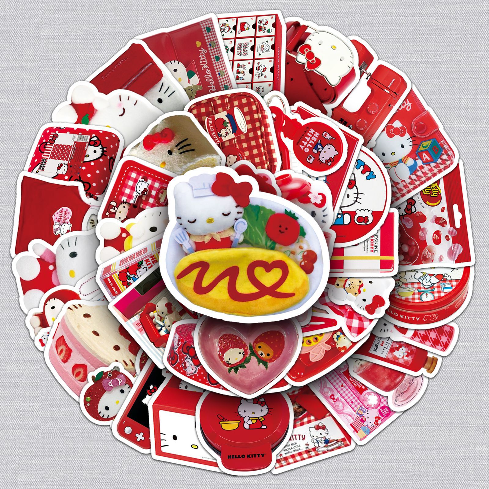 hello kitty anime waterproof stickers 50pcs a set