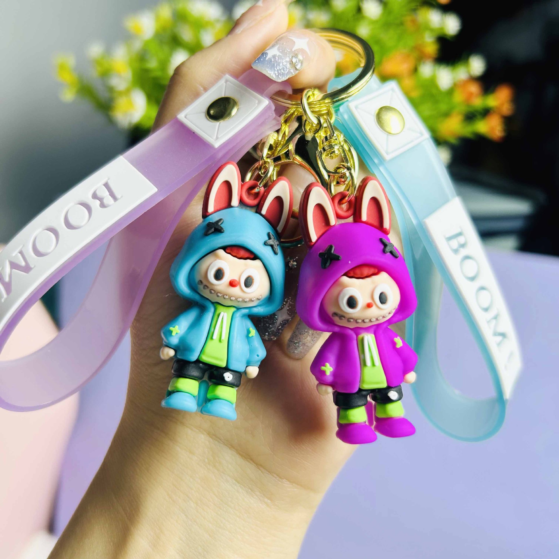 Labubu anime keychain