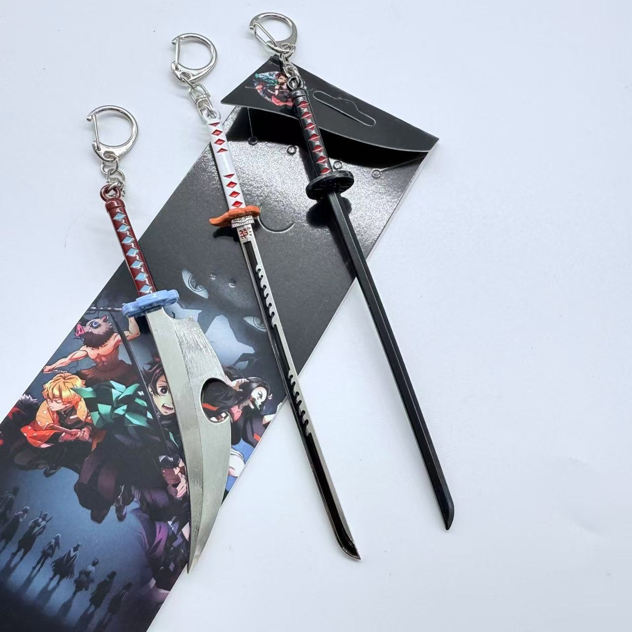 Demon slayer kimets anime keychain 3pcs a set