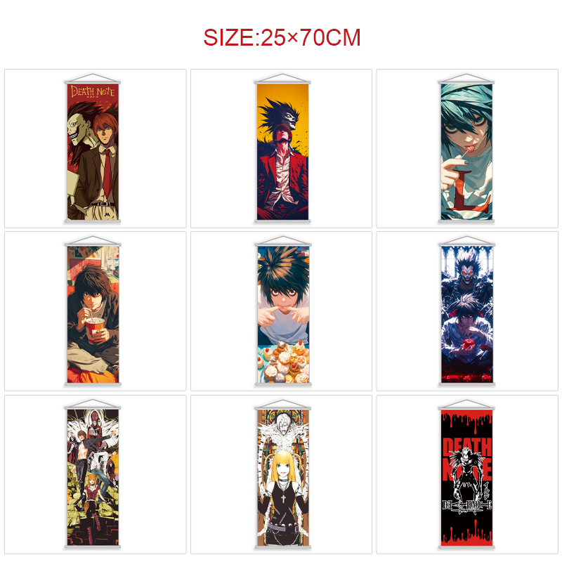 Death Note anime wallscroll 25*70cm price for 5 pcs