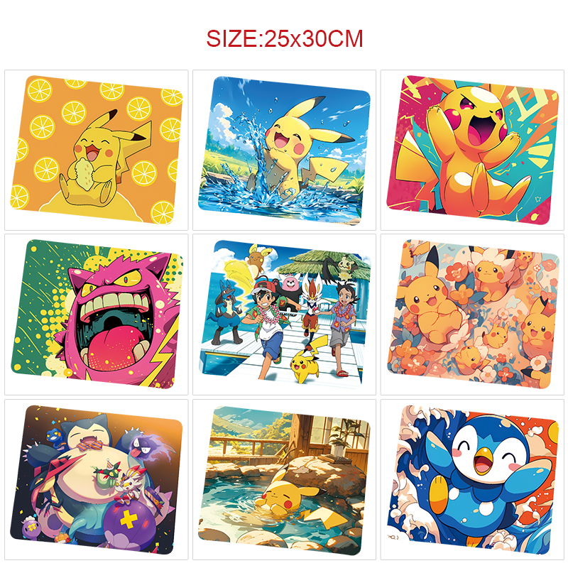Pokemon anime Mouse pad 25*30cm