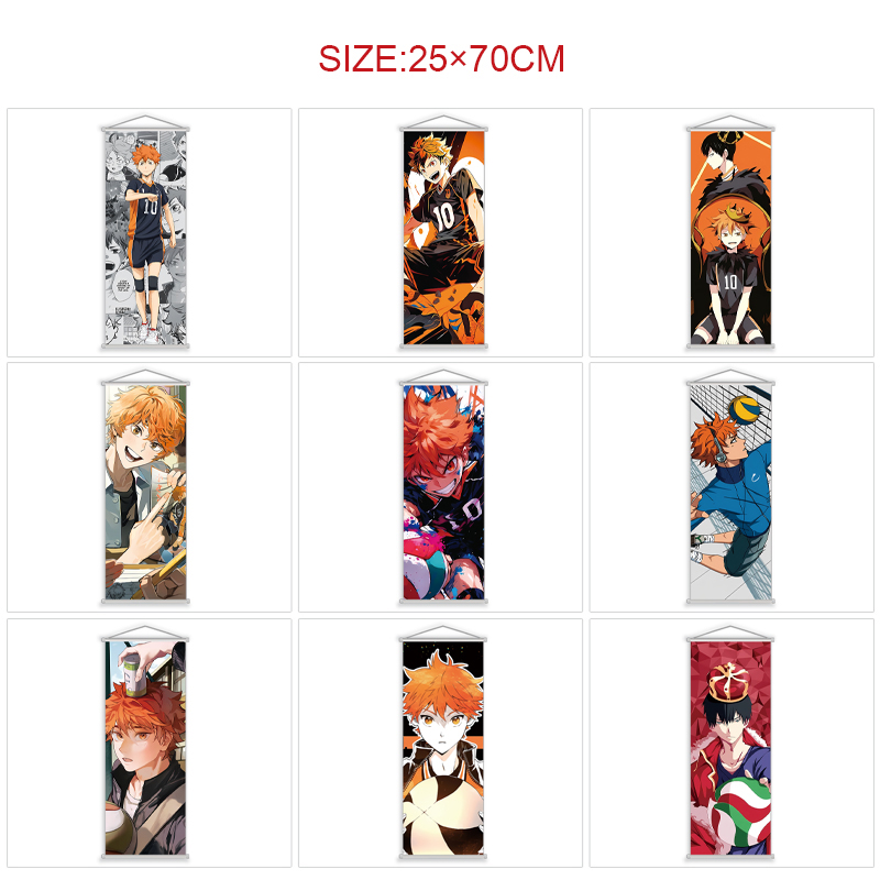 Haikyuu anime wallscroll 25*70cm price for 5 pcs