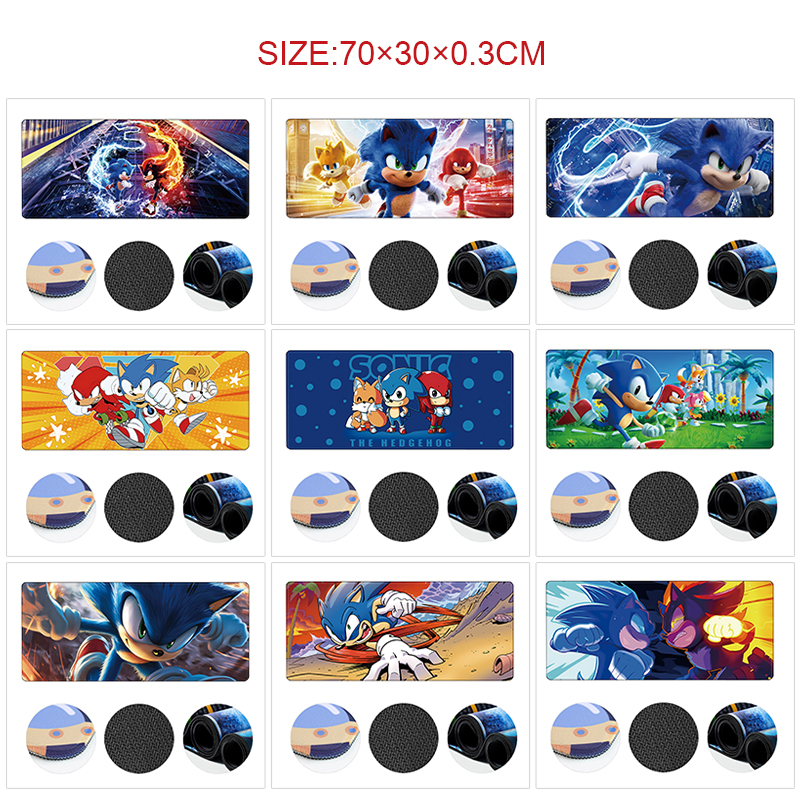 Sonic anime Mouse pad 70*30cm