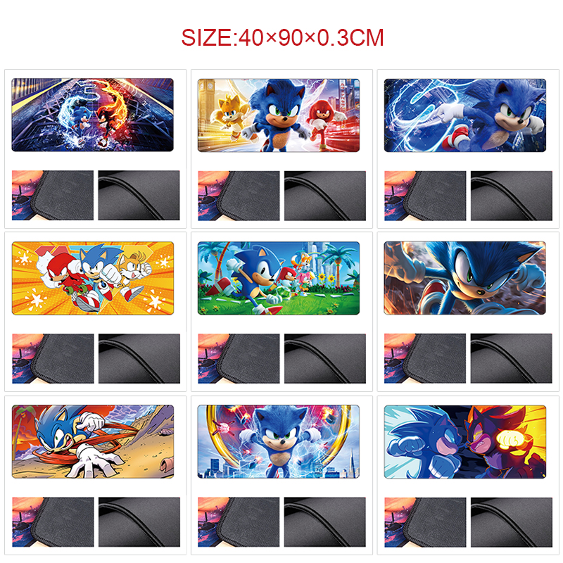 Sonic anime Mouse pad 90*40cm