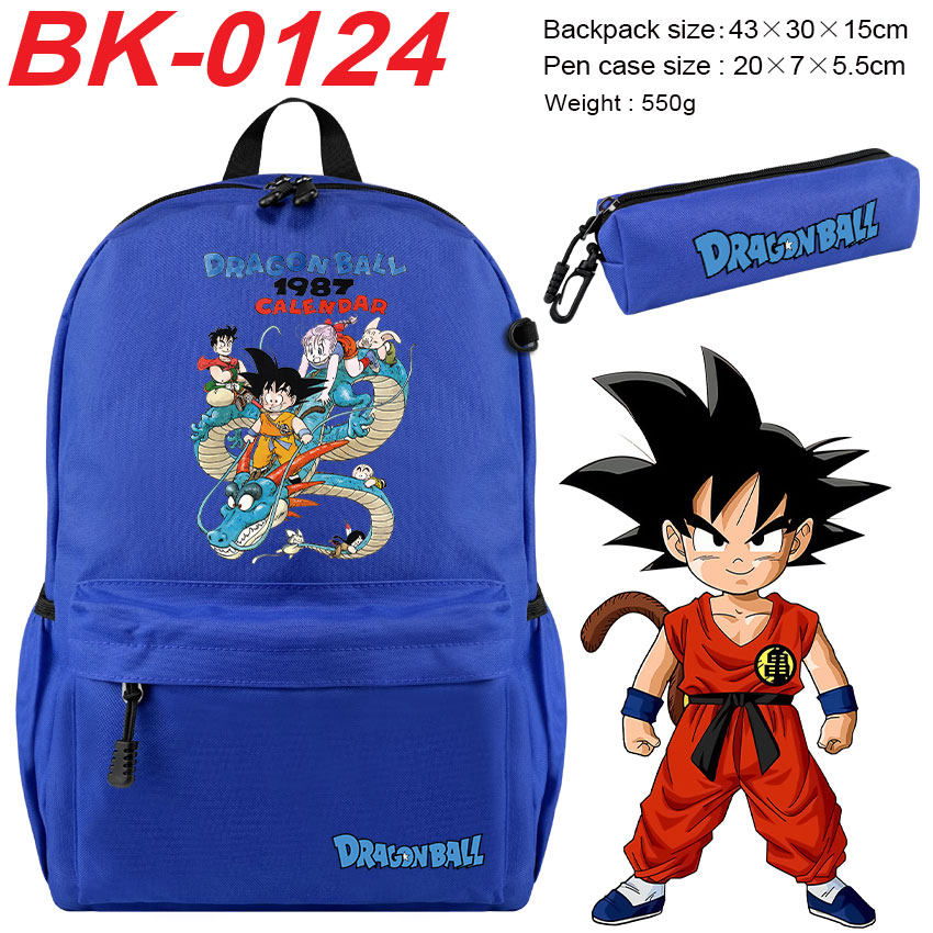 Dragon ball anime backpack+pencil bag