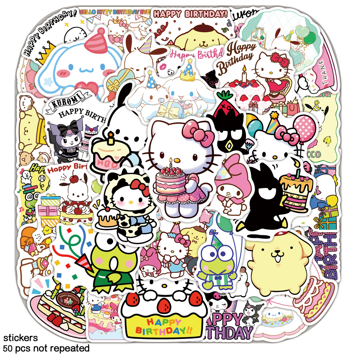 Kuromi anime stickers 50pcs a set