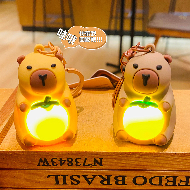 Capybara anime keychain