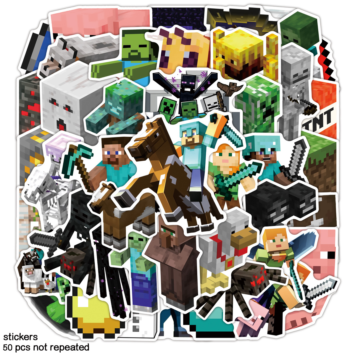 Minecraft anime stickers 50pcs a set