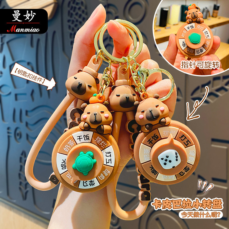 Capybara anime keychain