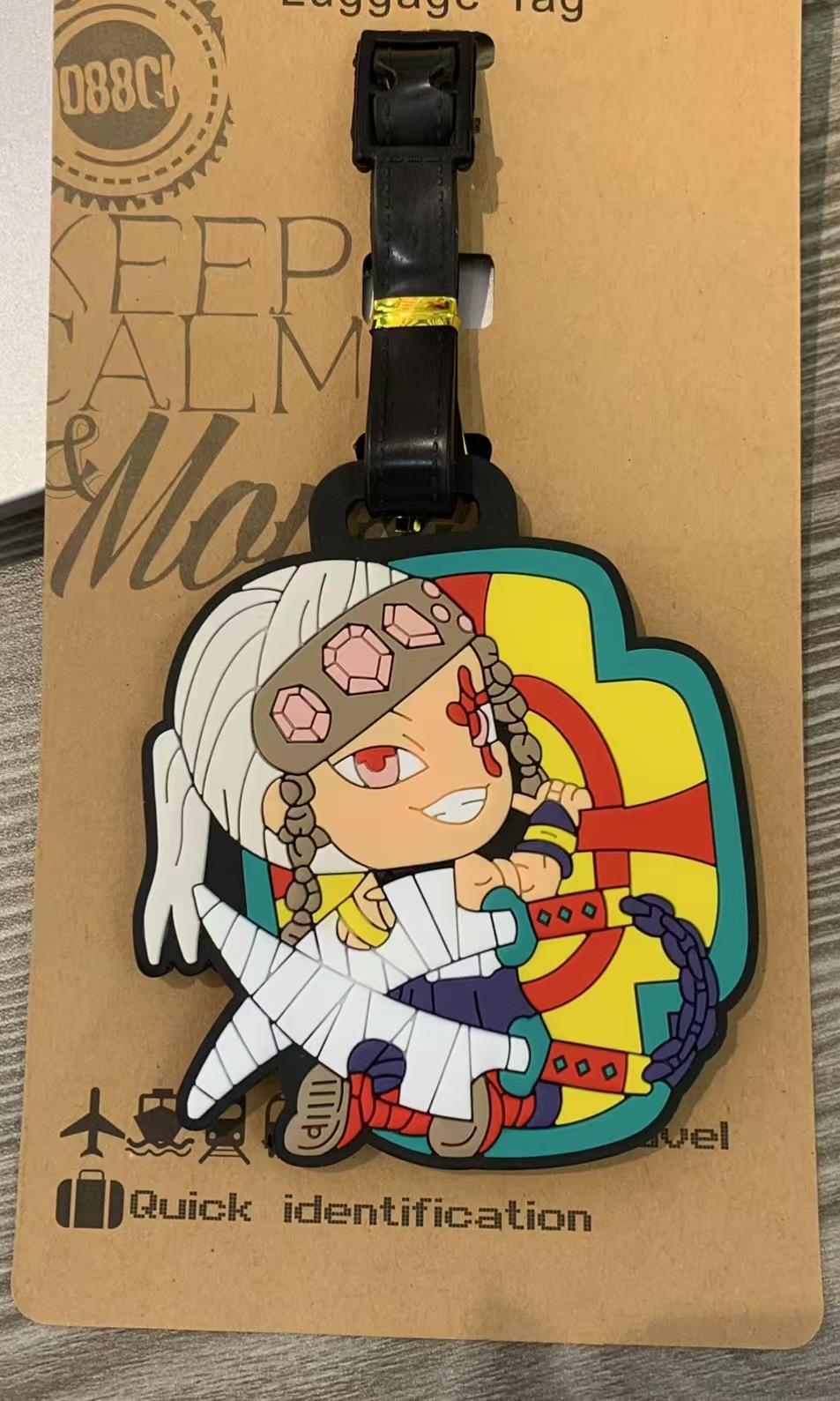 Demon slayer kimets anime baggage tag
