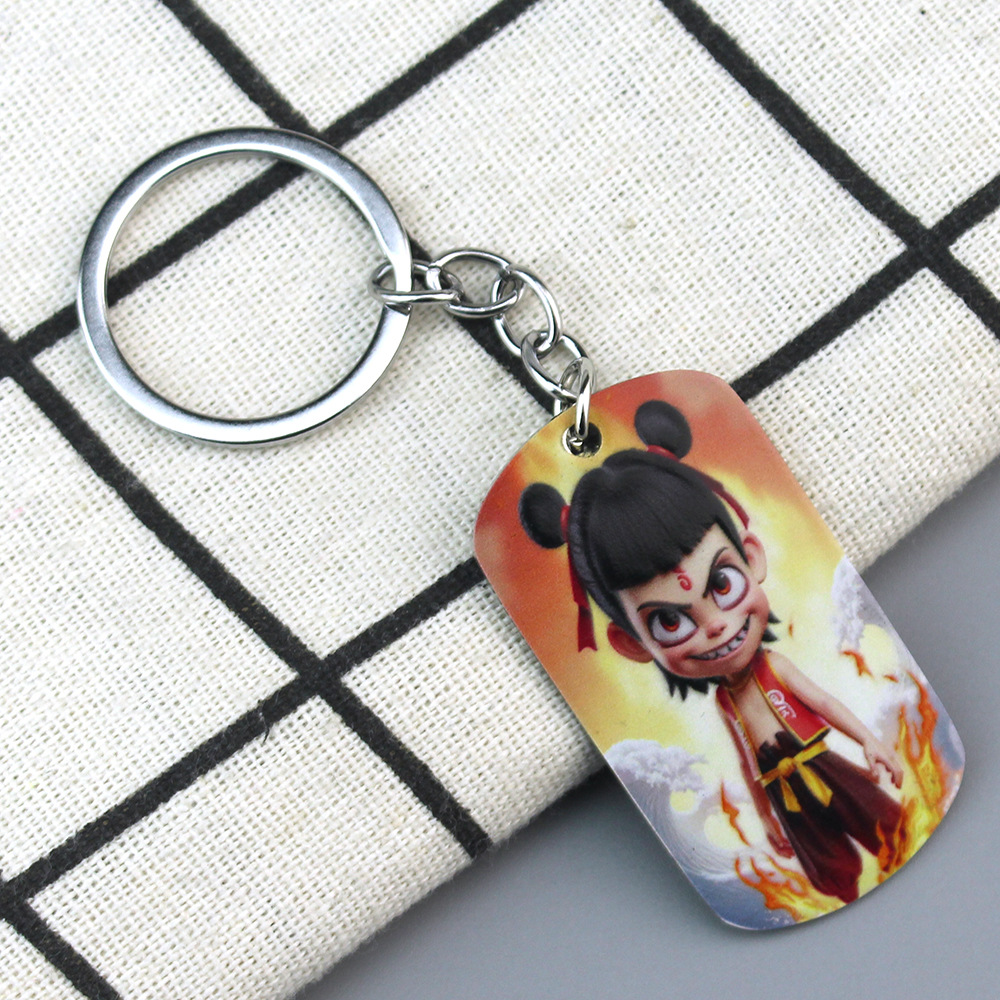 Ne Zha anime keychain