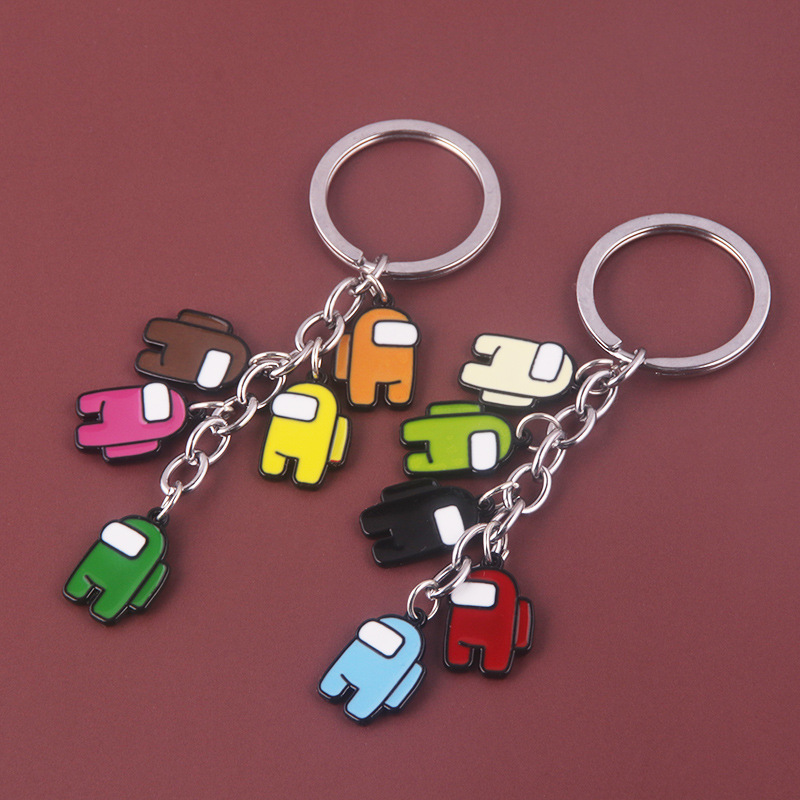 Among Us anime keychain
