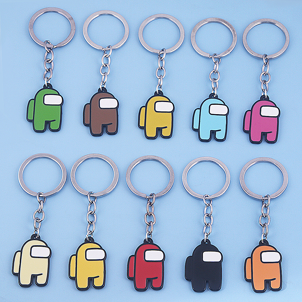 Among Us anime keychain
