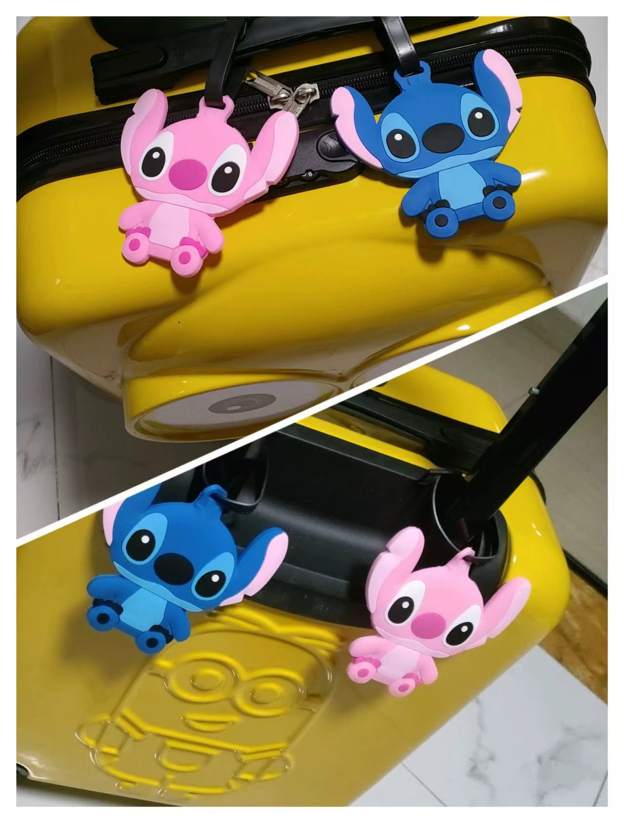 stitch anime baggage tag
