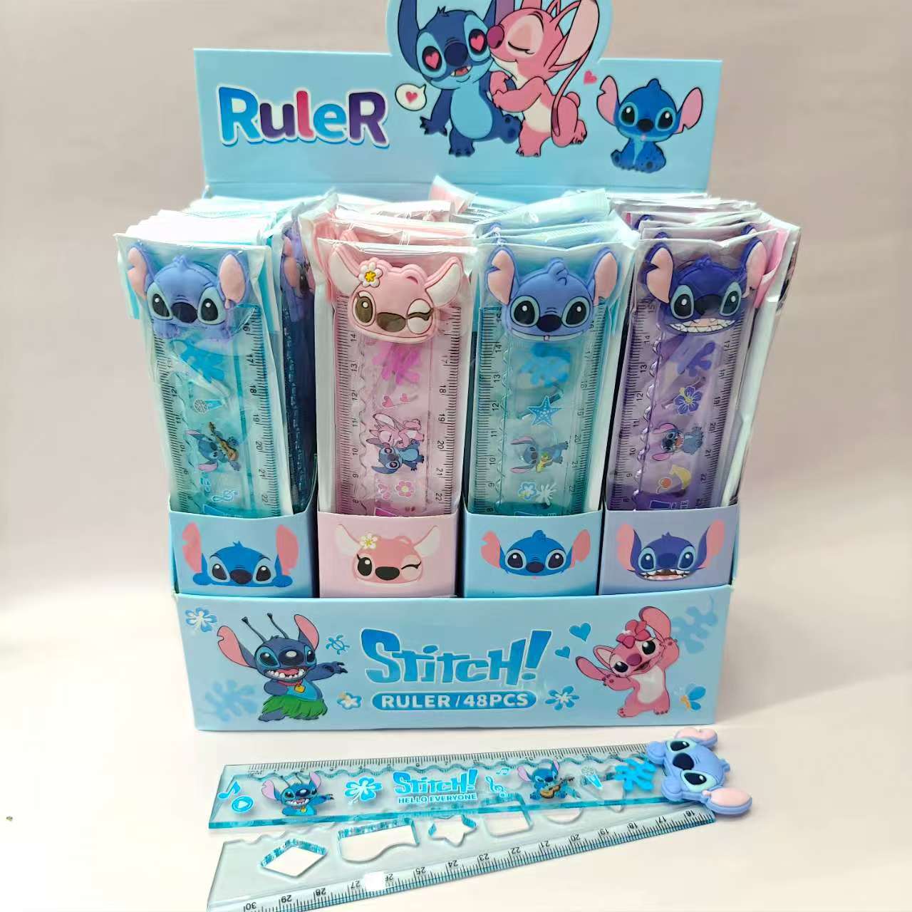 stitch anime ruler 30cm 48 pcs a set