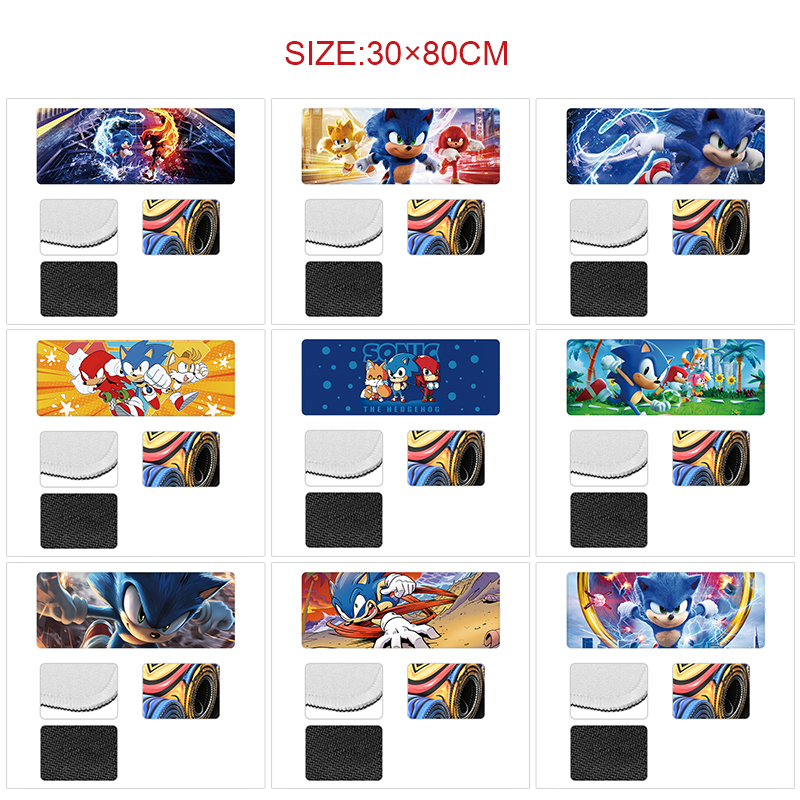 Sonic anime Mouse pad 30*80cm